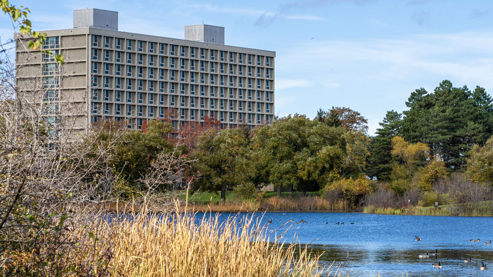 Seneca Hall overlooking Glimmerglass Lagoon